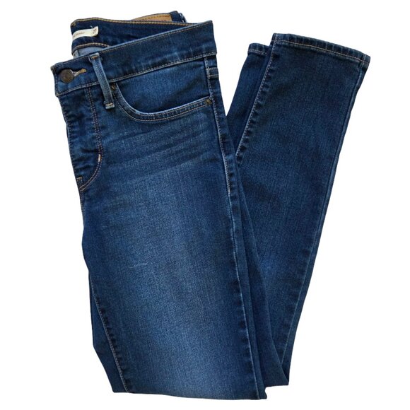 Levis 311 Shaping Skinny Jeans Women 27 Blue Denim Classic Skinny Preppy - Picture 1 of 9